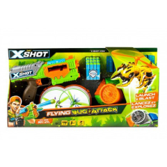 Бластер x-shot вогонь по літаючим жукам (2 літаючих жука, 12 патронів) (4821)