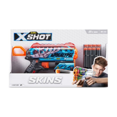 Скорострельный бластер X-SHOT Skins Flux Apocalypse (8 патронов)