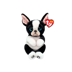 Детская мягкая игрушка TY Beanie Bellies "Черно-белая собачка" / "TINK"