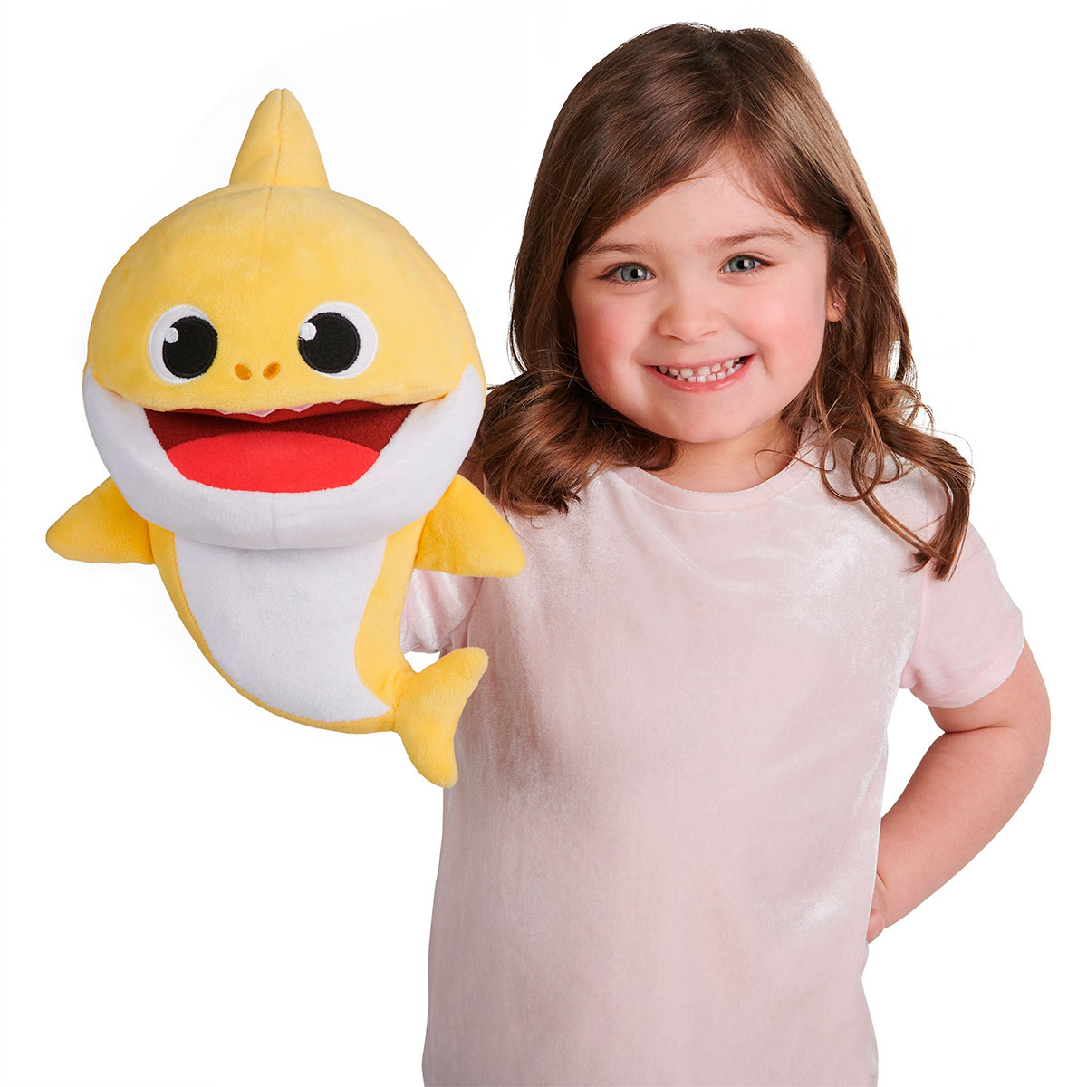 Интерактивная мягкая игрушка на руку Baby Shark Малыш акуленок (61181)