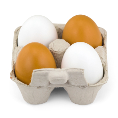 Той продукты Viga Toys Деревянные яйца в подносе из 4 шт. (50044)