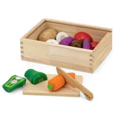 Іграшка Viga Toys Нарізані овочі з дерева (44540)