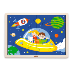 Деревянная головоломка Viga Toys в космосе, 16 El. (51457)