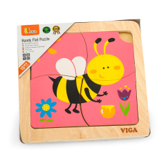Деревянная мини-палатая игрушка Viga Bee, 4 El. (50138)