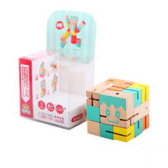 Деревянная головоломка Mi Toys РобоКуб (CubeBot) (Зеленый)