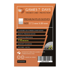 Протекторы для карт Games7Days 57,5 х 89 мм, 110 мікрон USA Chimera, 50 шт. (PREMIUM+) (GSD-035789)
