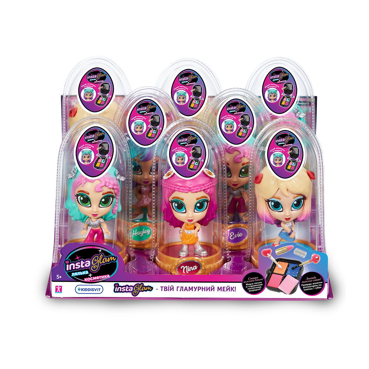 Игровой набор с куклой и косметикой 2 в 1 Instaglam S1 – НИНА