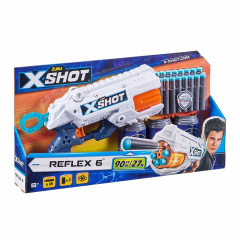 Швидкострільний бластер x-shot reflex 6 (3 банки, 16 патронів) (36433Z)