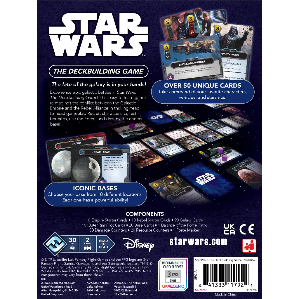 Зоряні Війни: Колодобудівна гра (Star Wars: The Deck Building Game) англ. - Настільна гра