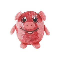 Мʼяка іграшка з паєтками SHIMMEEZ – ВЕСЕЛА Свинка (20 см)