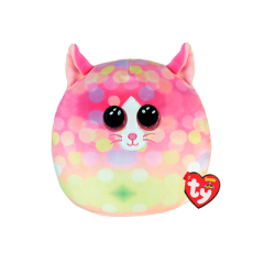 Мягкая игрушка-подушка TY Squish-a-Boos "Розовый котенок" / "CAT"