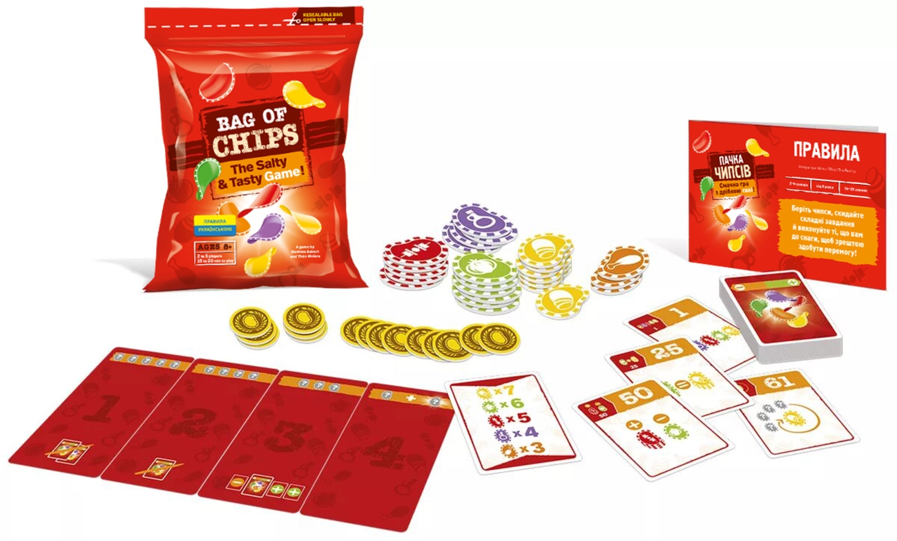 Пачка чипсов (Bag of Chips) (UA) Geekach Games - Настольная игра (3558380116271)