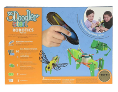 Набор 3Doodler Робототехника – 3D-ручка (96 стержней, 2 шаблона, аксессуары) (3DS-ROBP-COM)