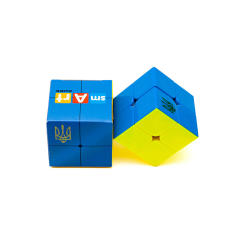 Кубик Smart Cube 2х2х2 Уголки Флаг Украины (двухцветный) (SCU223)