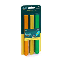 Набір стрижнів для 3D-ручки 3Doodler Start Мікс (75 шт.: помаранчевий, жовтий, зелений) (3DS-ECO-MIX2-75)
