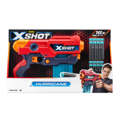 X-Shot Red Швидкострільний бластер EXCEL Hurricane (16 патронів)