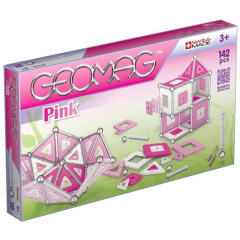 Магнитный конструктор Geomag Panels розовый 142 детали