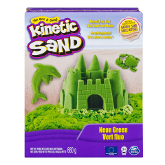 Пісок для дитячої творчості – KINETIC SAND COLOR (зелений, 680 г)