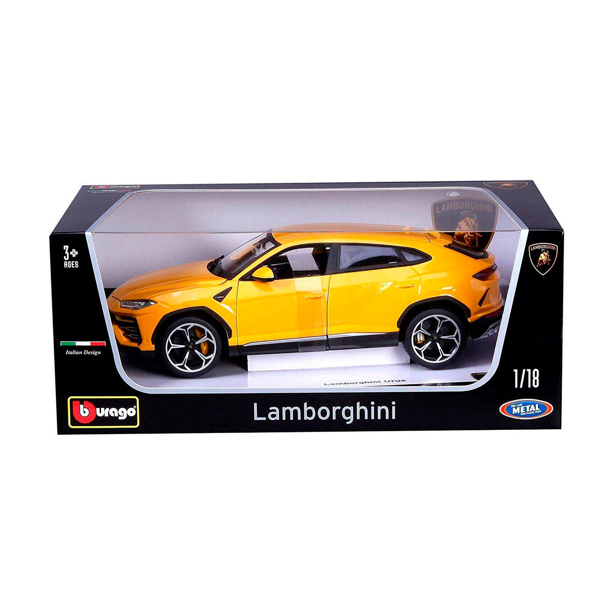 Автомодель Bburago Lamborghini Urus (желтый, 1:18) (18-11042Y)