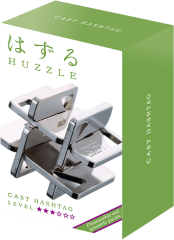 Металлическая головоломка Huzzle 3* Хэштег (Huzzle Hashtag)