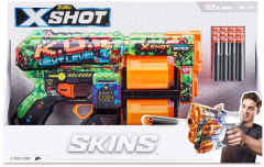 Скорострельный бластер X-SHOT Skins Dread К.О. (12 патронов)