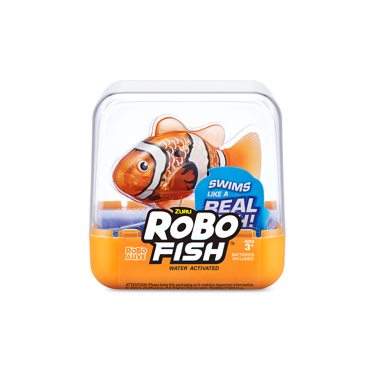 Інтерактивна іграшка ROBO ALIVE S3 – РОБОРИБКА (помаранчева)