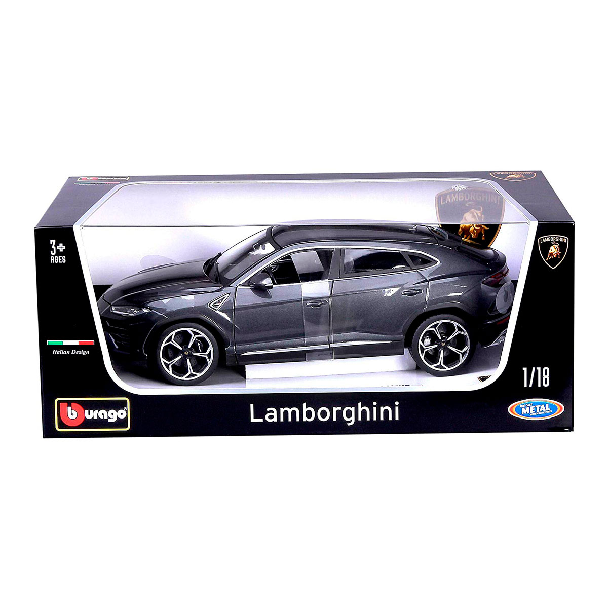 Автомодель Bburago Lamborghini Urus (серый металлик, 1:18) (18-11042G)