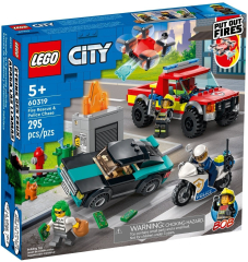 Конструктор LEGO Пожежна рятувальна служба та поліцейське переслідування (60319)