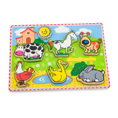Деревянные рамки-каркасы Viga Toys Animals на ферме (56438)