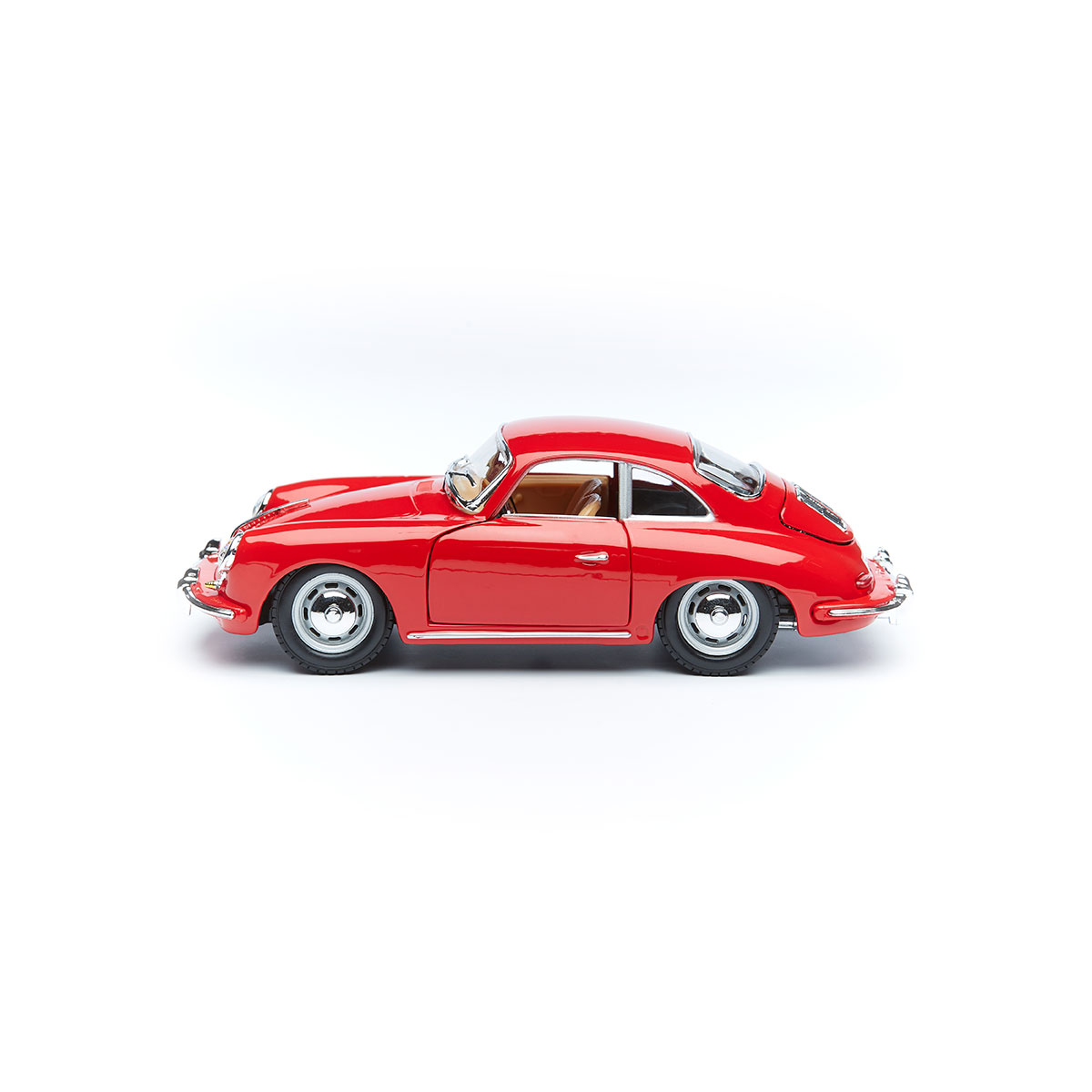 Автомодель Bburago Porsche 356b (1961) (ассорти слоновая кость, красный, 1:24) (18-22079)