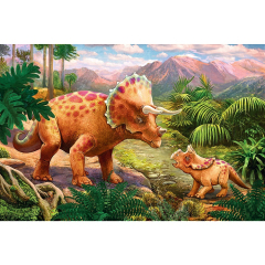 Пазлы - (54 элм. мини) - Терринозавры