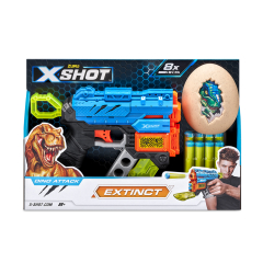 X-Shot Швидкострільний бластер DINO Extinct New (1 яйце, 8 патронів)