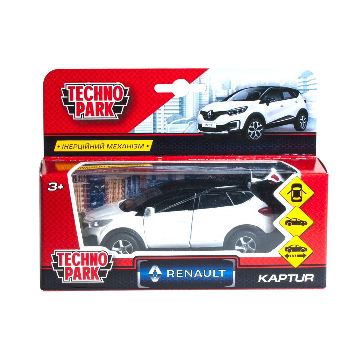 Автомодель Technopark Renault Kaptur (бело-черный) (SB-18-20-RK2-WB)