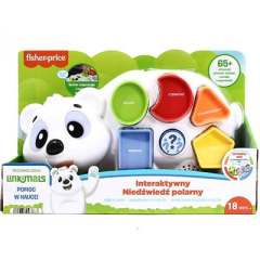 Fisher-Price, Интерактивный белый медведь, детская игрушка (PL)