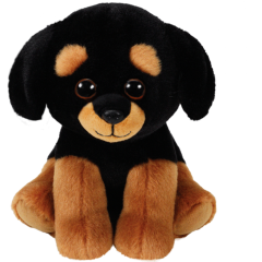 М'яка іграшка ty beanie babies ротвейлер 15 см (42250)