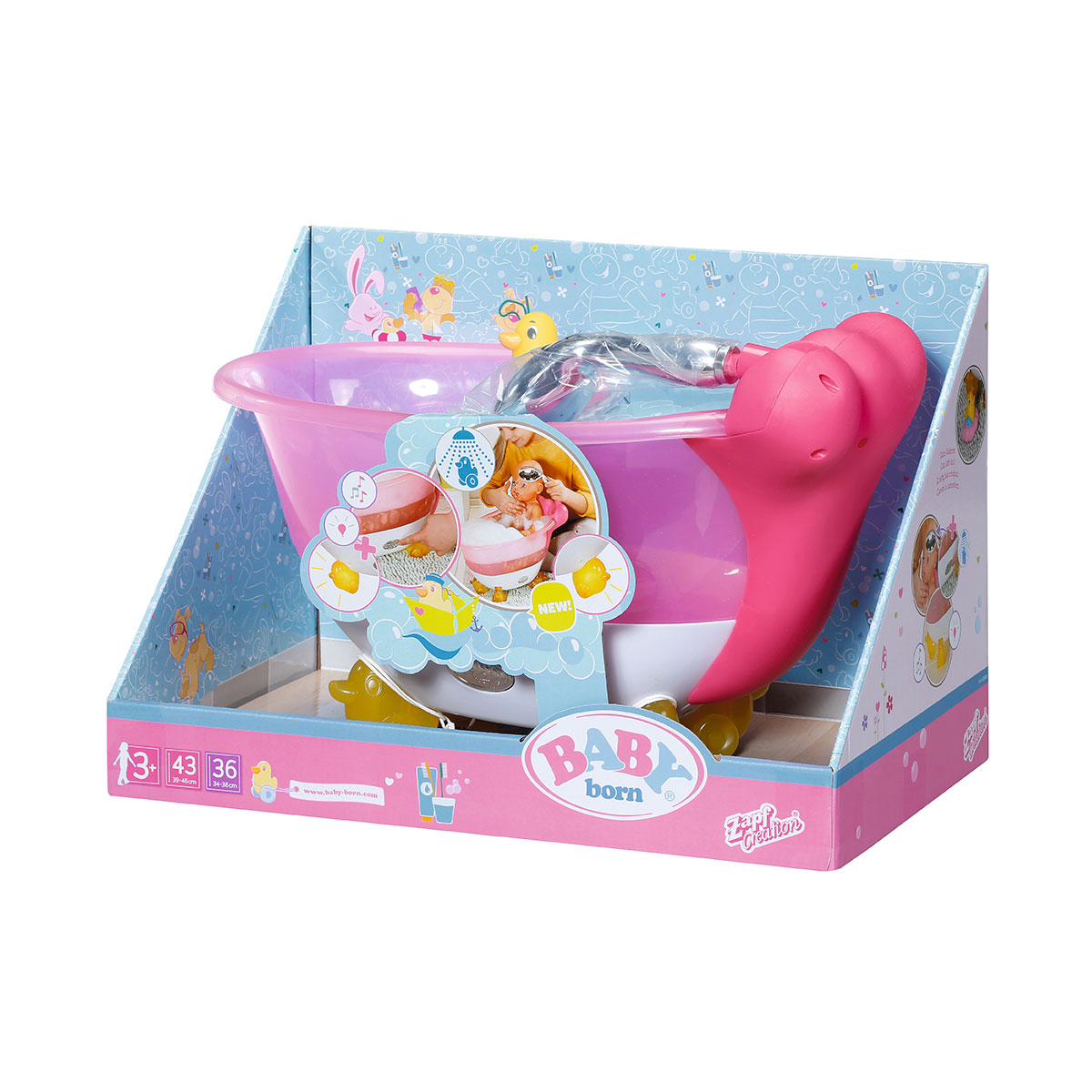 Автоматическая ванночка для куклы BABY born Забавное купание (828366)