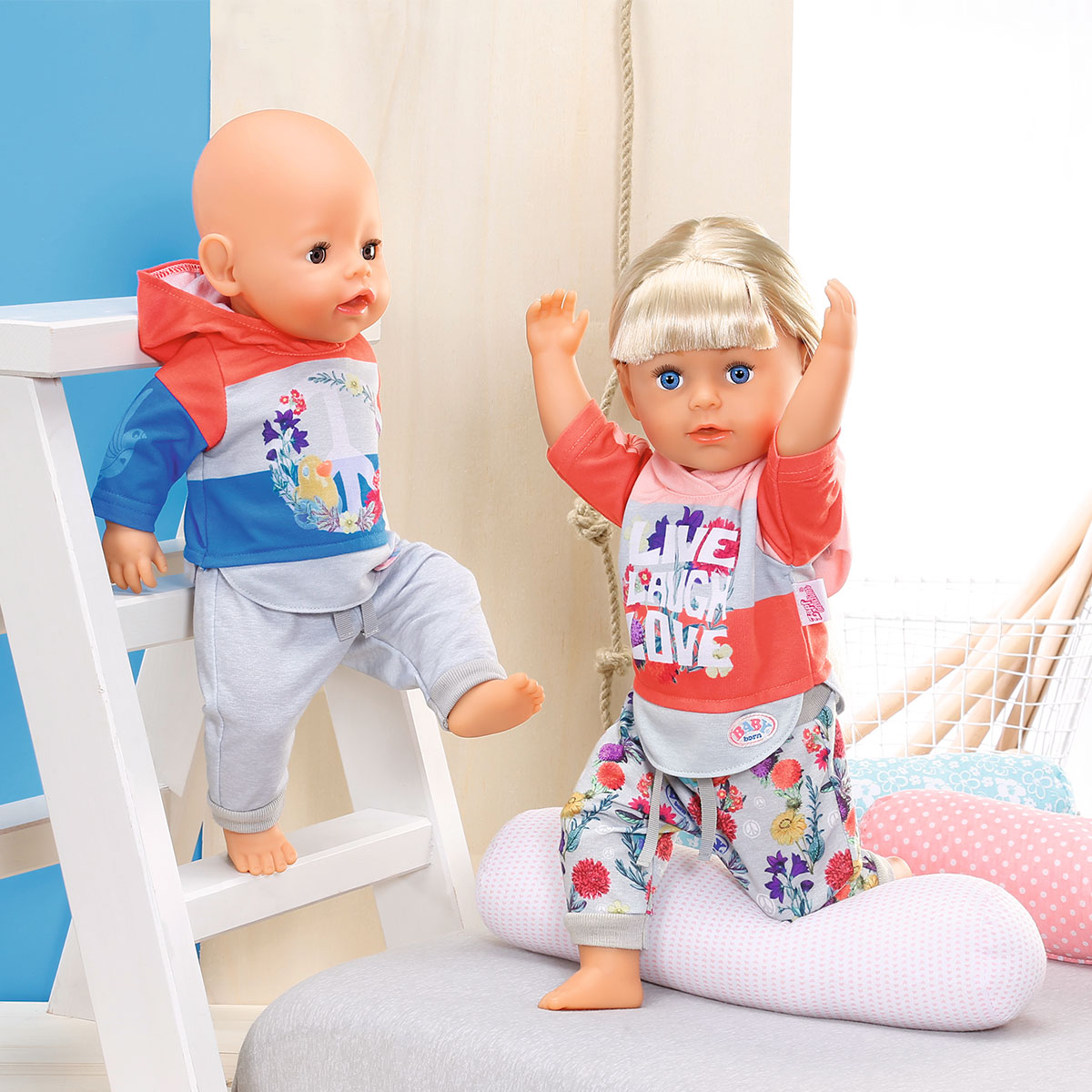 Набор одежды для куклы BABY born Трендовый спортивный костюм (синий) (826980-2)