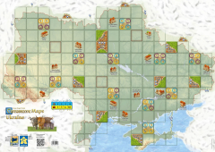 Карта України до гри Каркассон (Carcassonne Maps: Ukraine) (UA) Feelindigo - Додаток до настільної гри