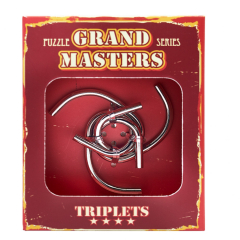 Металлическая головоломка Eureka 3D Puzzle Grand Master Puzzles TRIPLETS red