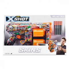 Скорострільний бластер X-SHOT Skins Dread Sketch (12 патронів)