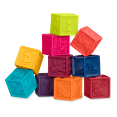 Развивающие кубики Battat Посчитай-ка! (10 кубиков, в сумочке) (BX1002Z)