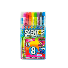 Набір ароматних воскових олівців для малювання - РАДУГА (8 кольорів)