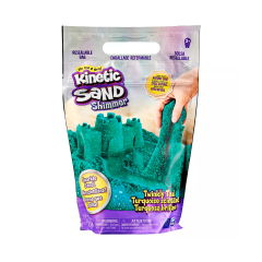 Песок для детского творчества - KINETIC SAND БИРЮЗОВЫЙ БЛЕСК (907 g)