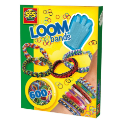 Набор для творчества - МОДНЫЕ РЕЗИНОЧКИ LOOM (станок, крючок, 600 резиночек, клипсы)