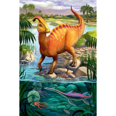 Пазлы - (54 элм. мини) - Динозавр