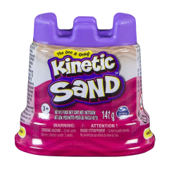 Пісок для дитячої творчості - KINETIC SAND МІНІ Фортеця (рожевий, 141 г)
