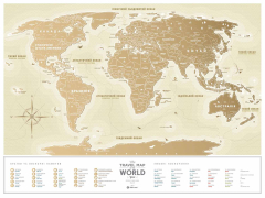 Скретч-карта 1dea.me Gold World (рама) (GWUAF)