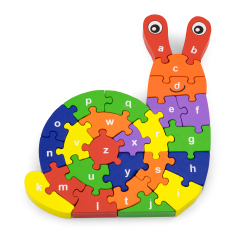Деревянная головоломка Viga Toys Snail в буквах (55252)