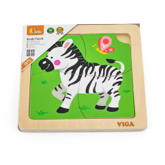 Деревянная мини-палатая игрушка Viga Toys Zebra, 4 El. (51317)