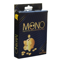 Карточная игра Strateg Mono экономична на русском языке (30756)